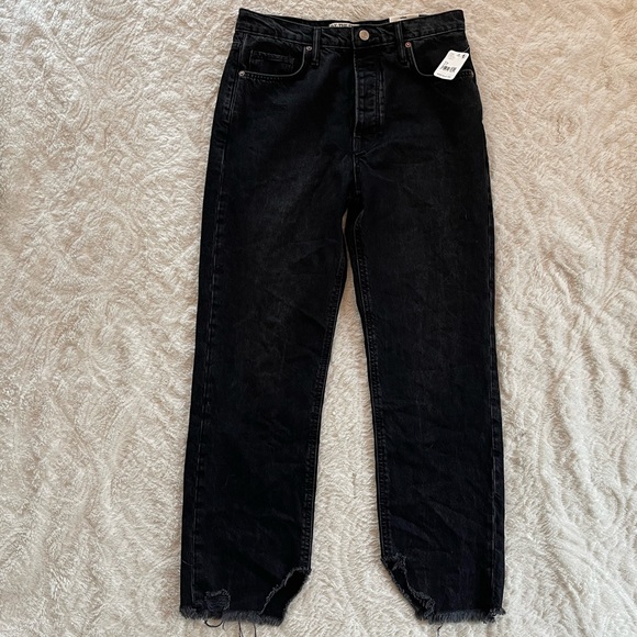 NWT! We the Free by Free People Tapered Baggy Boyfriend fit jeans in Onyx - Picture 5 of 7